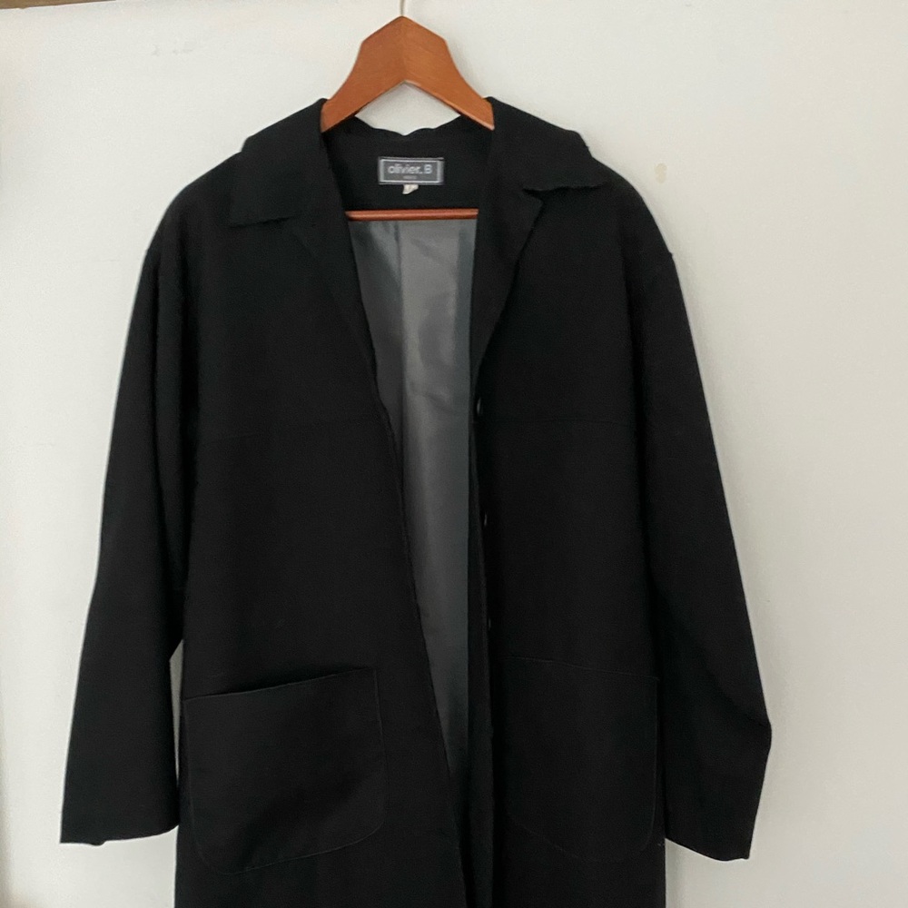 Light weight knee length lined jacket